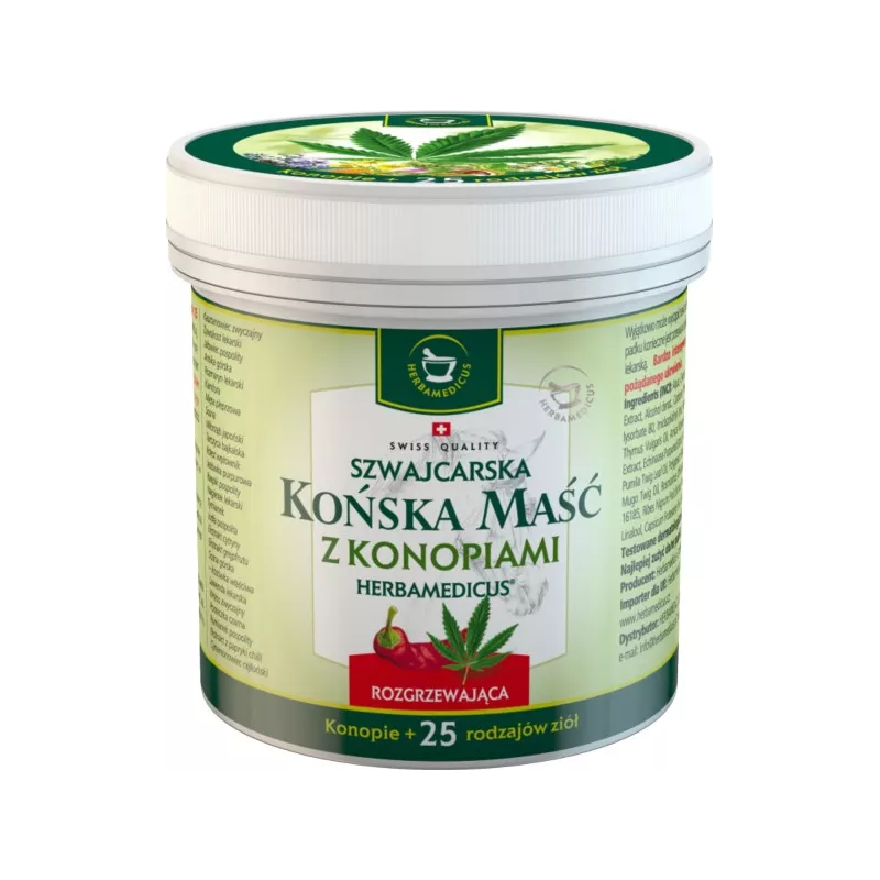 HERBAMEDICUS MAŚĆ Z KONOPIAMI ROZGRZE. 250ML