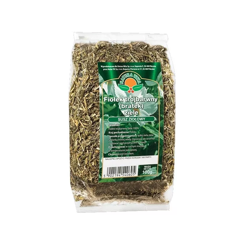 NATURA WITA FIOŁEK TRÓJBARWNY ZIELE EKO 100G NATURA WITA FIOŁEK TRÓJBARWNY ZIELE EKO 100G
