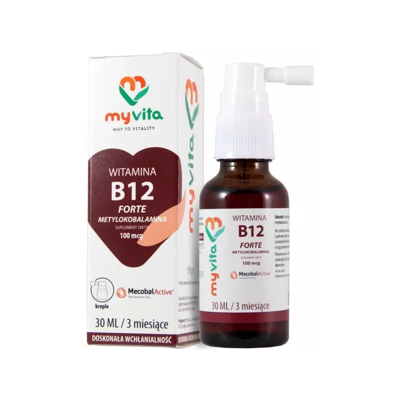 MYVITA KROPLE WITAMINA B12 30ML MYVITA KROPLE WITAMINA B12 30ML