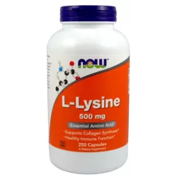 NOW FOODS L-LIZYNA 500MG 250 KAPS.