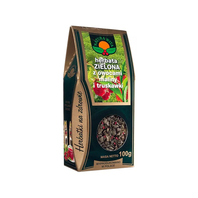 NATURA WITA HERBATA ZIELONA Z MALINA I TRUS 100G