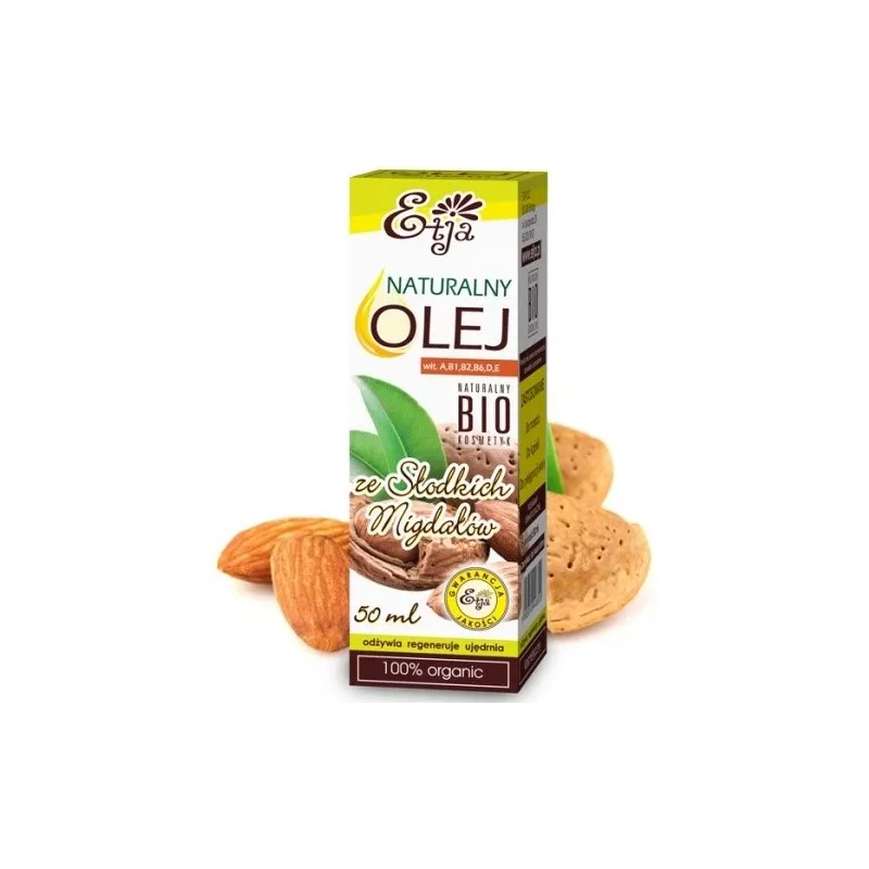 ETJA OLEJ ZE SŁODKICH MIGDAŁÓW BIO 50ML ETJA OLEJ ZE SŁODKICH MIGDAŁÓW BIO 50ML