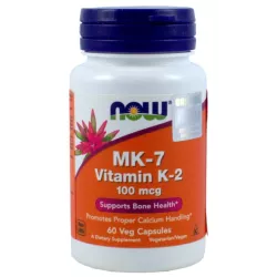 NOW FOODS WITAMINA MK-7  K-2 100MG/60 KAPS.