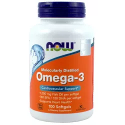 NOW FOODS OMEGA-3 1000MG 100 KAPSUŁEK NOW FOODS OMEGA-3 1000MG 100 KAPSUŁEK