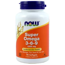 NOW FOODS SUPER OMEGA 3-6-9 1200MG/90 KAPS.
