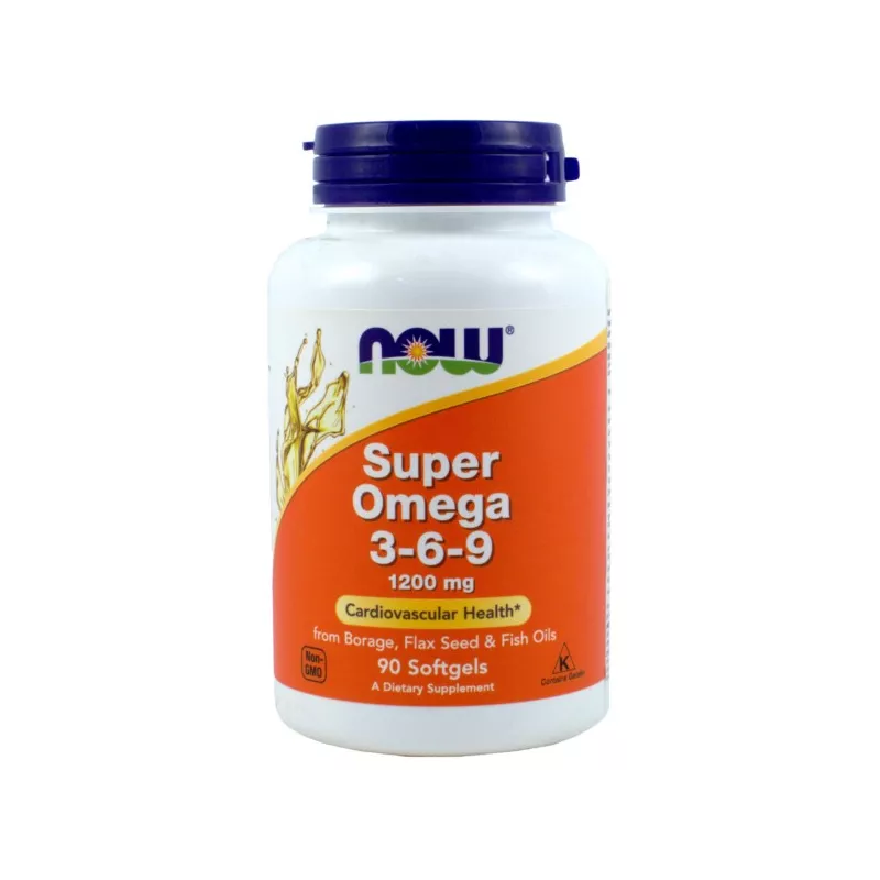 NOW FOODS SUPER OMEGA 3-6-9 1200MG/90 KAPS.