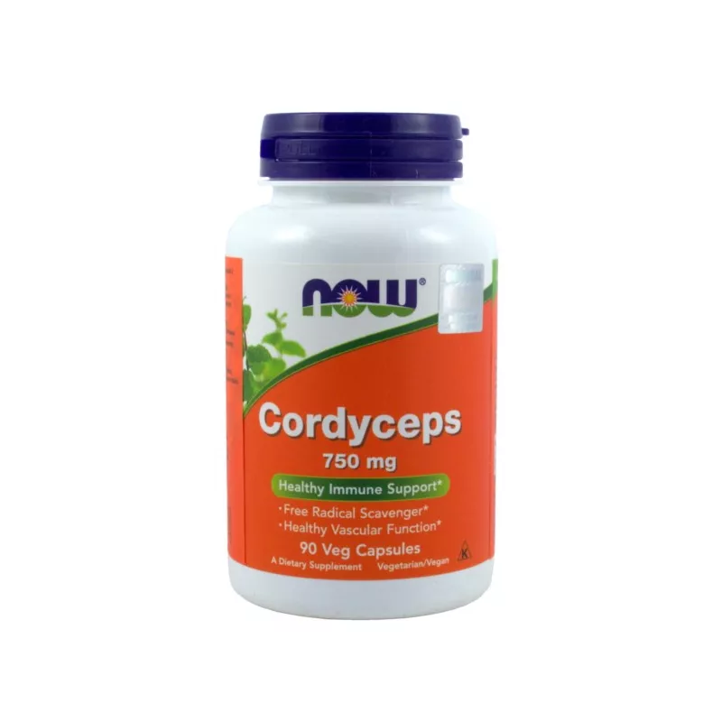 NOW FOODS CORDYCEPS 750MG/90 KAPS. NOW FOODS CORDYCEPS 750MG/90 KAPS.
