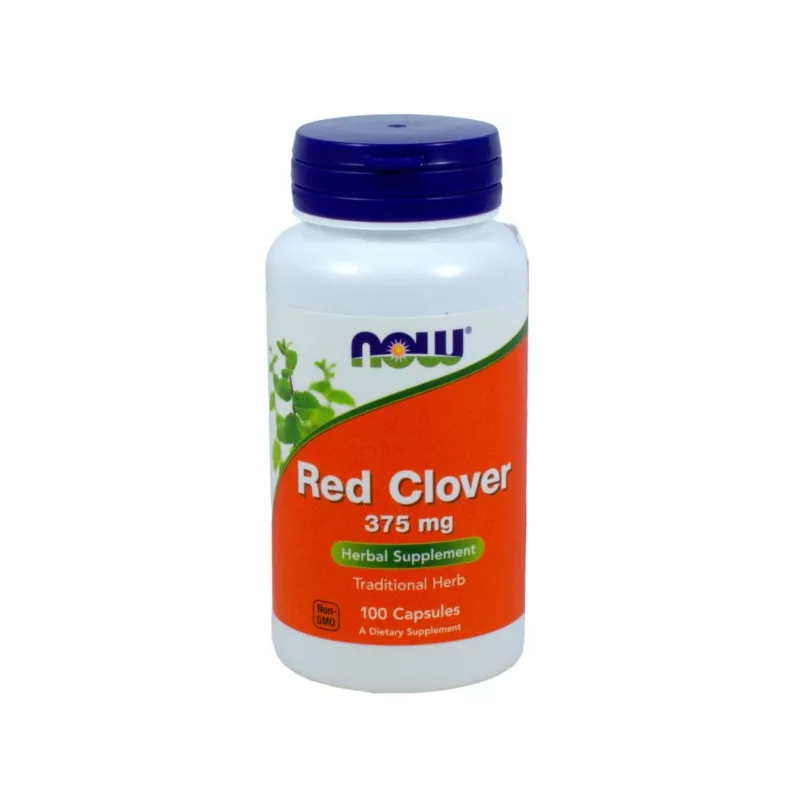 NOW FOODS RED CLOVER 375MG 100 KAPS. NOW FOODS RED CLOVER 375MG 100 KAPS.