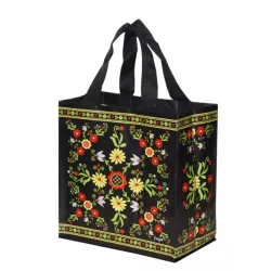 TORBA Z PP MINI FOLKLOR CZARNY MOTYW