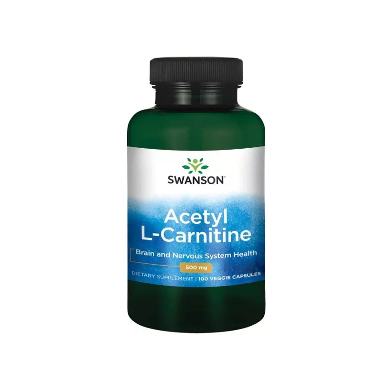 SWANSON ALC ACETYL L-KARNITYNY 500MG 100KAPS.