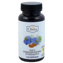 OLVITA OLEJ Z CZARNUSZKI W KAPSUŁKACH 120KAPS OLVITA OLEJ Z CZARNUSZKI W KAPSUŁKACH 120KAPS