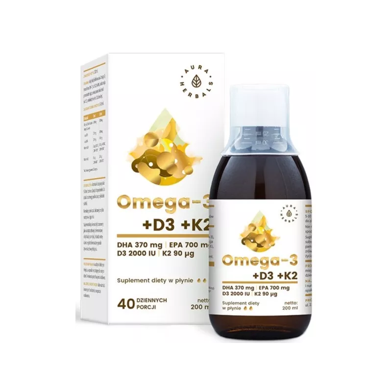 AURA OMEGA-3 + D3 + K2MK7 200ML AURA OMEGA-3 + D3 + K2MK7 200ML
