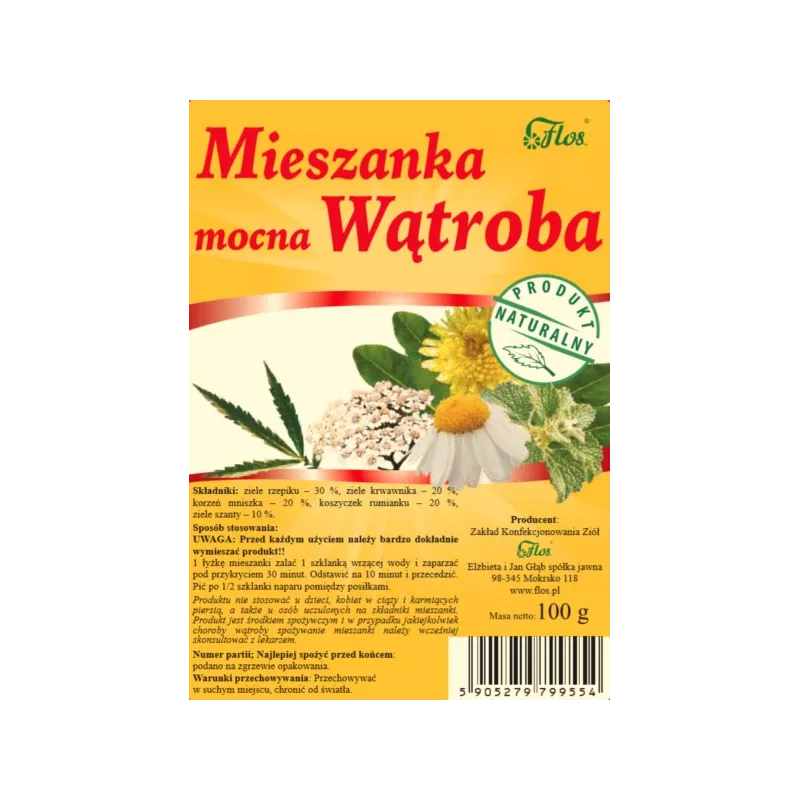 FLOS MIESZANKA MOCNA WĄTROBA 100G
