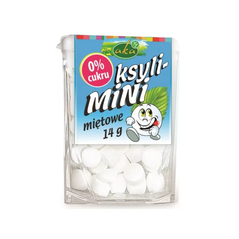 AKA KSYLI-MINI MIĘTOWE 0% CUKRU 14G AKA KSYLI-MINI MIĘTOWE 0% CUKRU 14G