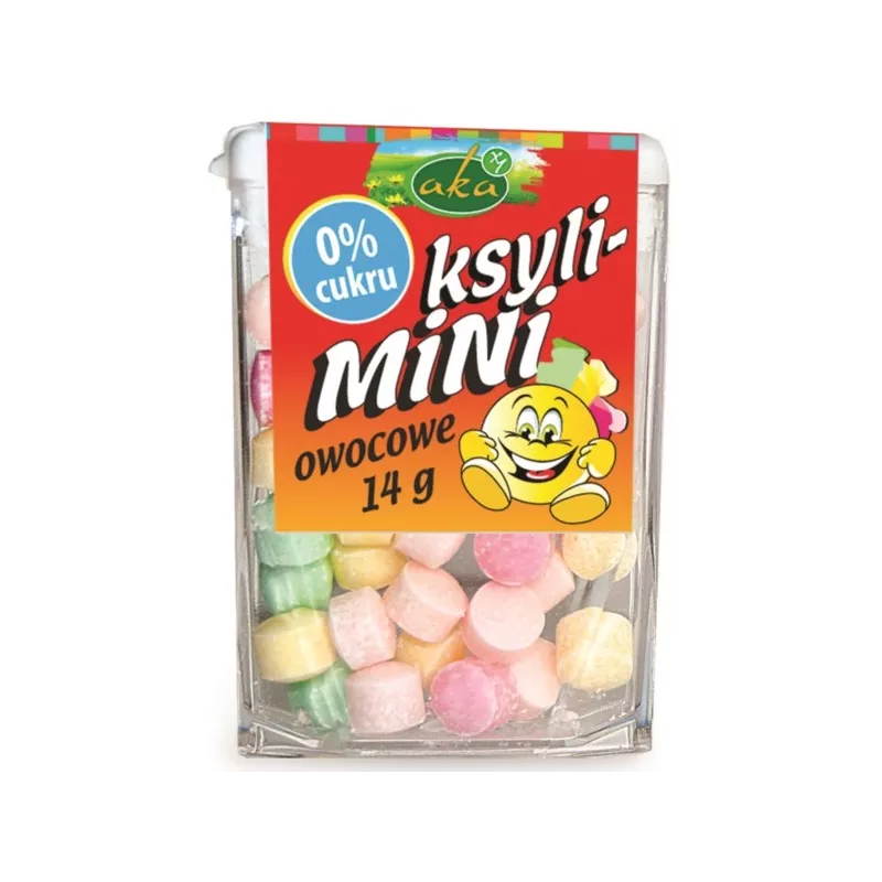 AKA KSYLI-MINI OWOCOWE 0% CUKRU 14G