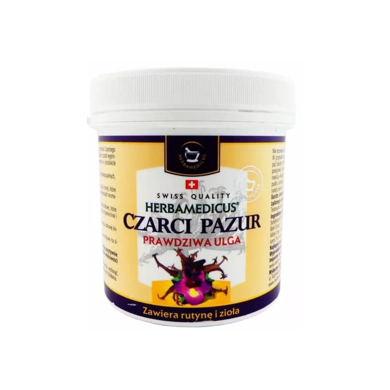 HERBAMEDICUS CZARCI PAZUR Z RUTYNĄ I ZIOŁAMI 250ML