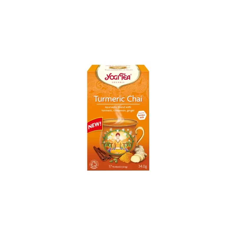 YOGI TEA HERBATA TURMERIC CHAI BIO 17x1,8G YOGI TEA HERBATA TURMERIC CHAI BIO 17x1,8G
