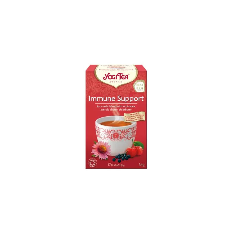 YOGI TEA HERBATA IMMUNE SUPPORT BIO 17x2G YOGI TEA HERBATA IMMUNE SUPPORT BIO 17x2G