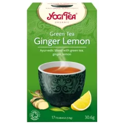 YOGI TEA HERBATA GREEN TEA GINGER LEMON BIO17x1,8G YOGI TEA HERBATA GREEN TEA GINGER LEMON BIO17x1,8G