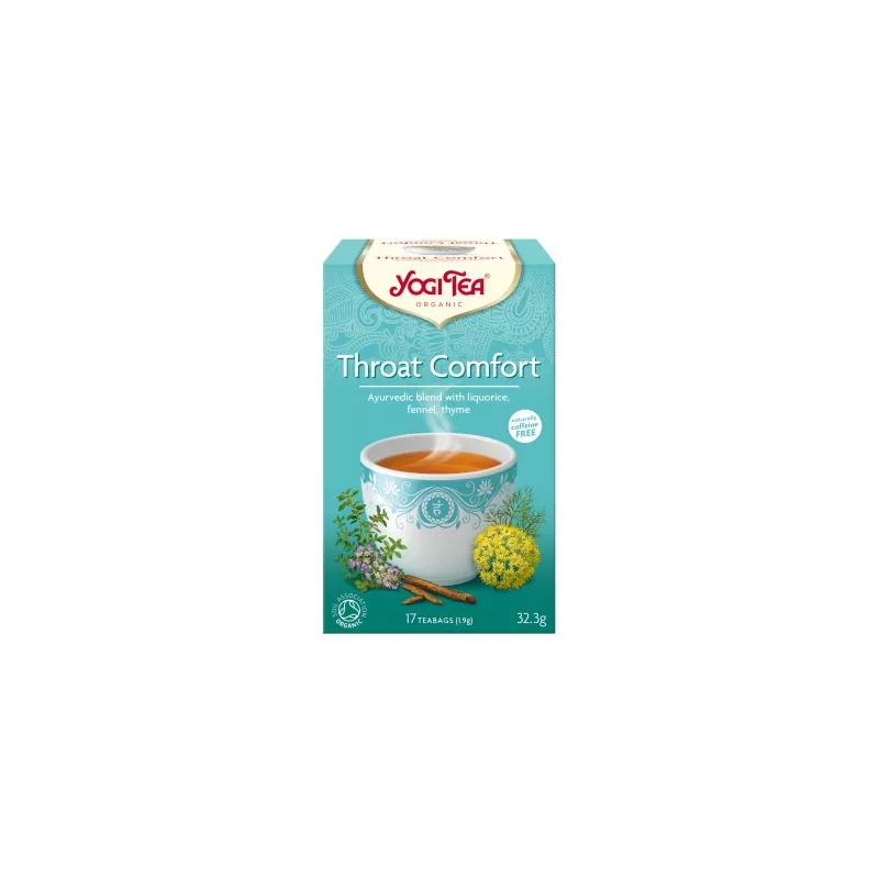 YOGI TEA HERBATA THROAT COMFORT BIO 17x1,9G YOGI TEA HERBATA THROAT COMFORT BIO 17x1,9G
