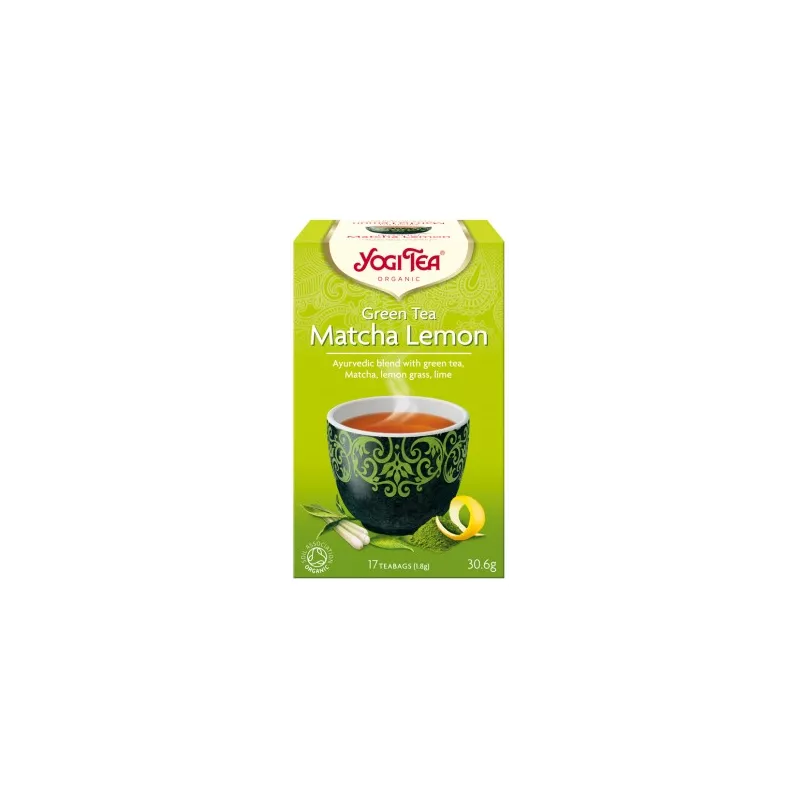YOGI TEA HERBATA GREEN TEA MATCHA LEMON 17x1,8G YOGI TEA HERBATA GREEN TEA MATCHA LEMON 17x1,8G