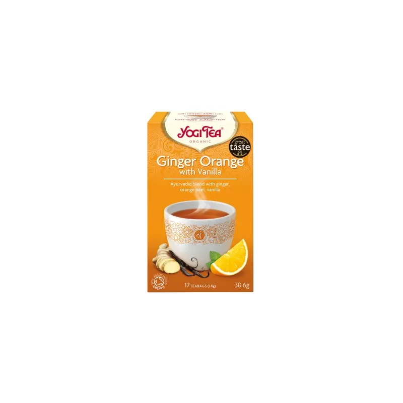 YOGI TEA HERBATA GINGER ORANGE BIO 17x1,8G YOGI TEA HERBATA GINGER ORANGE BIO 17x1,8G