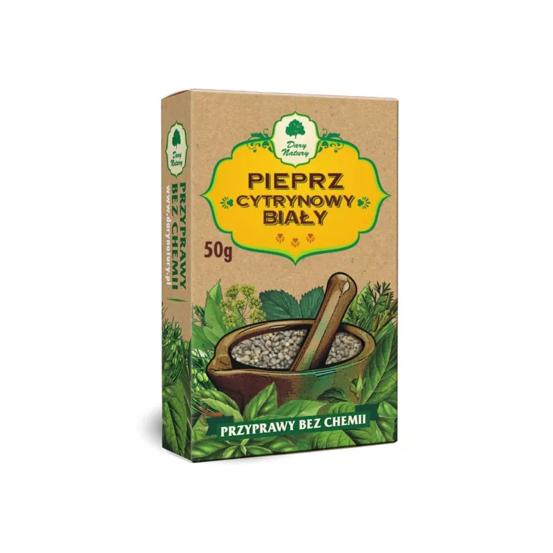 DARY NATURY PIEPRZ CYTRYNOWY BIAŁY 50G DARY NATURY PIEPRZ CYTRYNOWY BIAŁY 50G