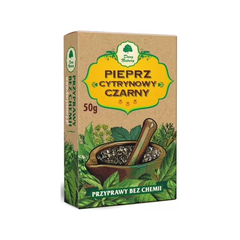 DARY NATURY PIEPRZ CYTRYNOWY CZARNY 50G DARY NATURY PIEPRZ CYTRYNOWY CZARNY 50G
