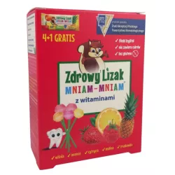 ZDROWY LIZAK MNIAM MNIAM Z WITAMINAMI OWOCOWY 4+1