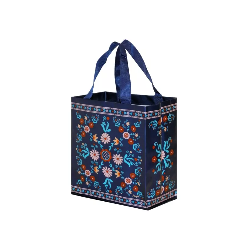 TORBA Z PP MINI FOLKLOR NIEBIESKI MOTYW TORBA Z PP MINI FOLKLOR NIEBIESKI MOTYW