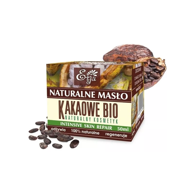 ETJA NATURALNE MASŁO KAKAOWE BIO 50ML ETJA NATURALNE MASŁO KAKAOWE BIO 50ML
