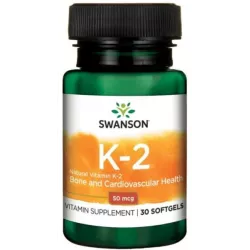 SWANSON WITAMINA K2 NATURALNA 50MCG 30 KAPS. ŻEL.
