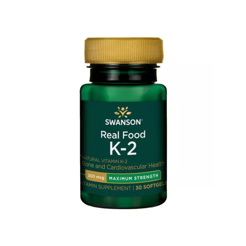 SWANSON WITAMINA K2 NATURALNA 200MCG 30 KAPS. ŻEL. SWANSON WITAMINA K2 NATURALNA 200MCG 30 KAPS. ŻEL.