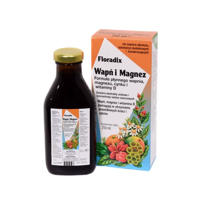 ZIOŁO-PIAST FLORADIX WAPŃ I MAGNEZ 250ML