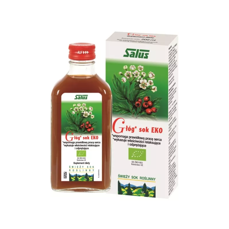 ZIOŁO-PIAST GŁÓG SOK EKO 200ML ZIOŁO-PIAST GŁÓG SOK EKO 200ML