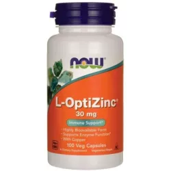 NOW FOODS L-OPTIZINC 30MG 100KAPS.