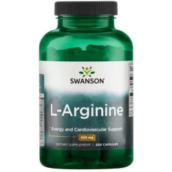 SWANSON L-ARGININA 500MG/200KAPS.