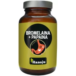 HANOJU BROMELAINA + PAPAINA 500 MG 90 KAPS.