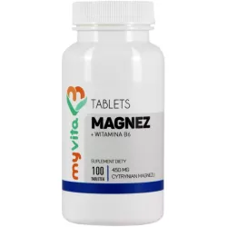 MYVITA MAGNEZ +B6 CYTRYNIAN MAGNEZU 450MG 100TABL.