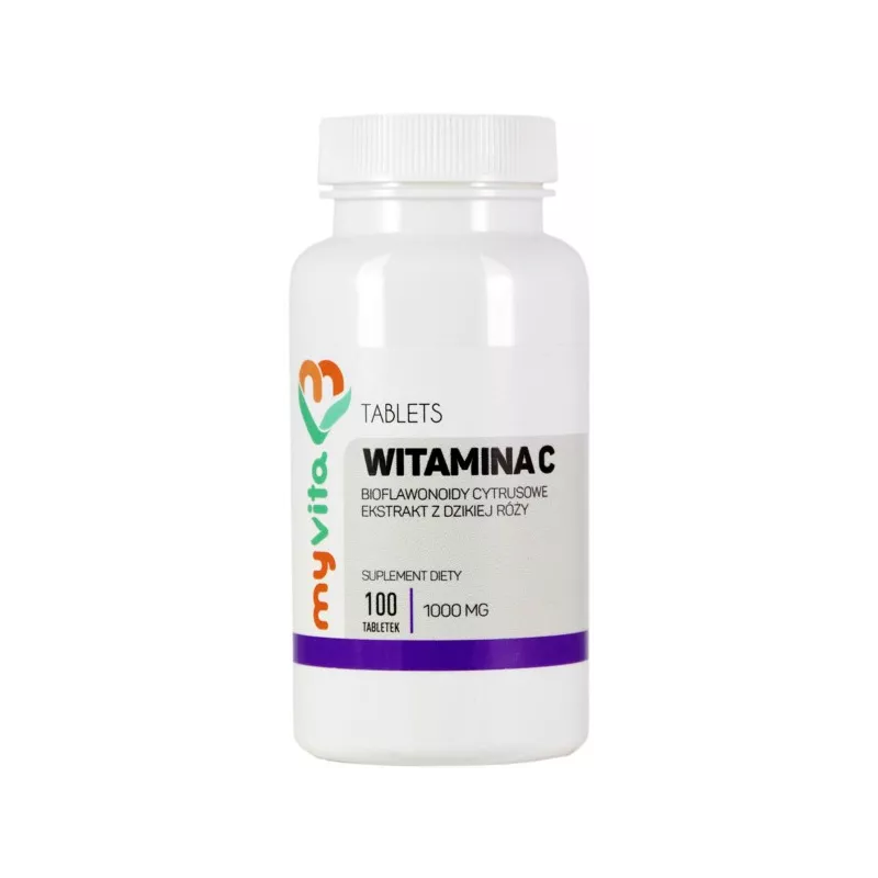 MYVITA WITAMINA C DZIKA RÓŻA BIOFLAWONOIDAMI 100T