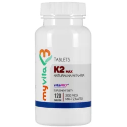MYVITA WITAMINA K2 MAX MK7 Z NATTO 120 TAB