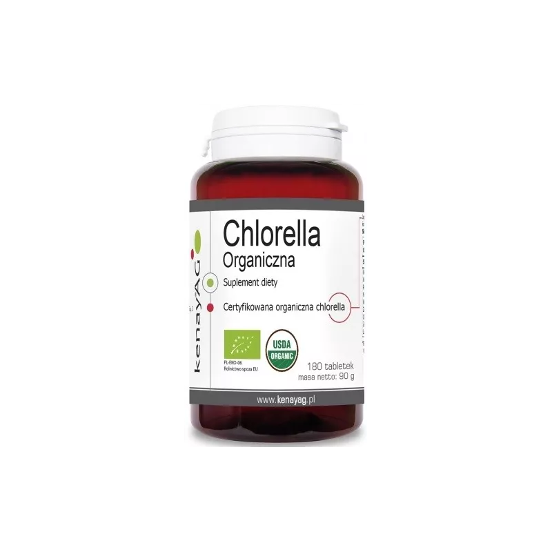 KENAY CHLORELLA ORGANICZNA 180 KAPSUŁEK