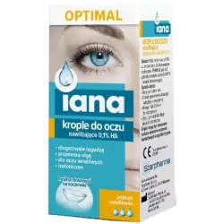 IANA NAWILŻAJĄCE KROPLE DO OCZU OPTIMAL 0,1% HA