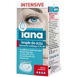 IANA NAWILŻAJĄCE KROPLE DO OCZU INTENSIVE 0,3% HA