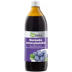 EKAMEDICA BORÓWKA AMERYKAŃSKA 0,5L SOK 100%