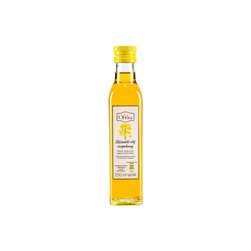 OLVITA OLEJ RZEPAKOWY ZIMNO TŁOCZONY 250ML