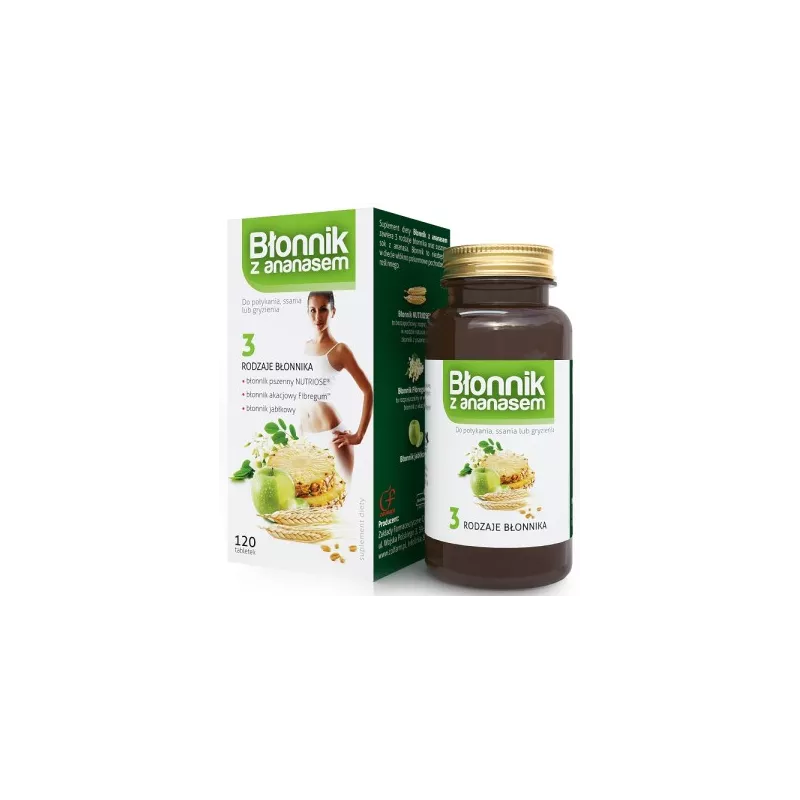 COLFARM BŁONNIK Z ANANASEM 120 TABL. COLFARM BŁONNIK Z ANANASEM 120 TABL.