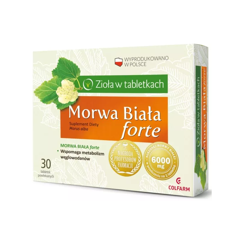COLFARM MORWA BIAŁA FORTE 30 TABL. COLFARM MORWA BIAŁA FORTE 30 TABL.