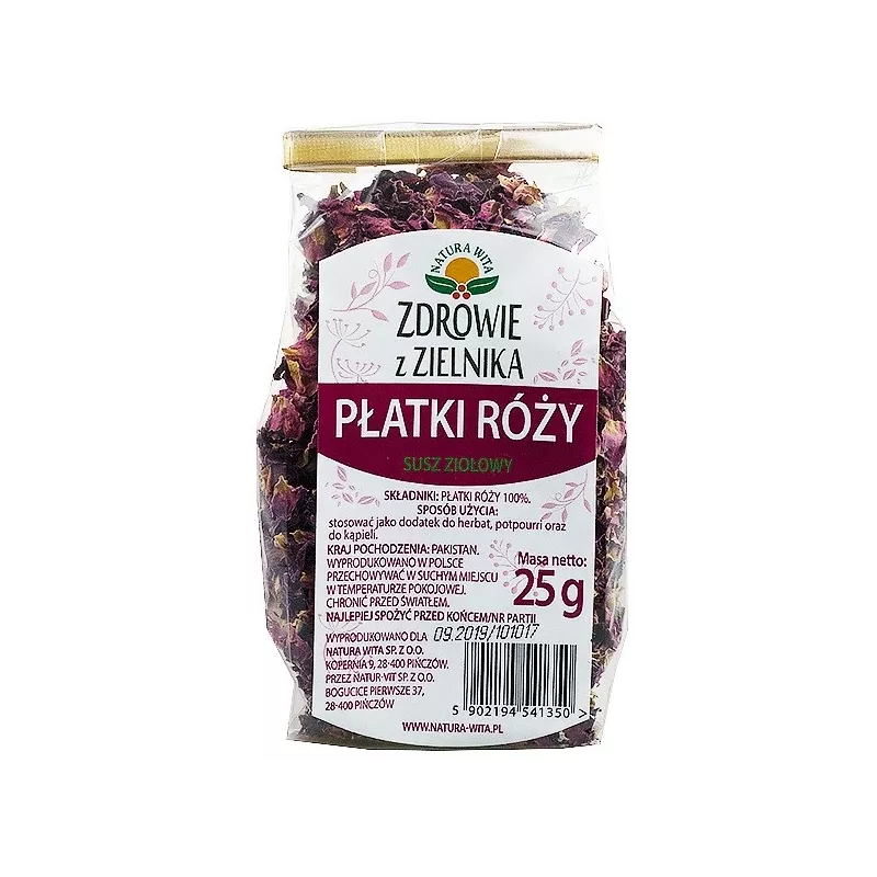 NATURA WITA PŁATKI RÓŻY 25G