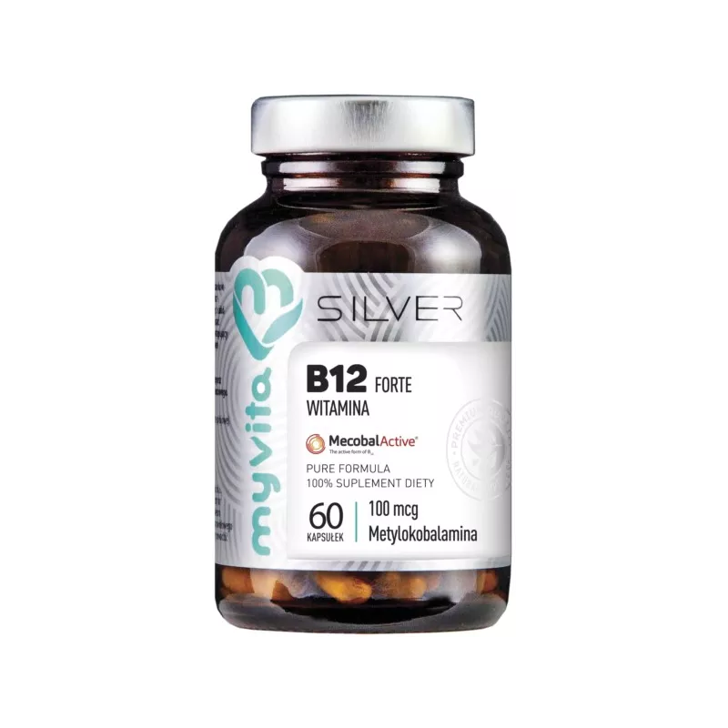 MYVITA SILVER WITAMINA B12 100% 60 KAPS. MYVITA SILVER WITAMINA B12 100% 60 KAPS.